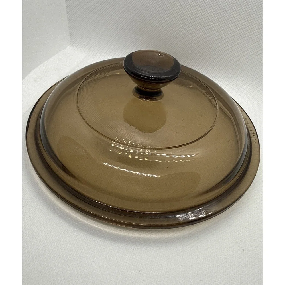 Corning Ware Pyrex‎ Vision Cookware V-1-C  Amber  smoked Lid Only Replacement